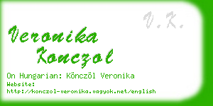 veronika konczol business card