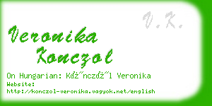 veronika konczol business card